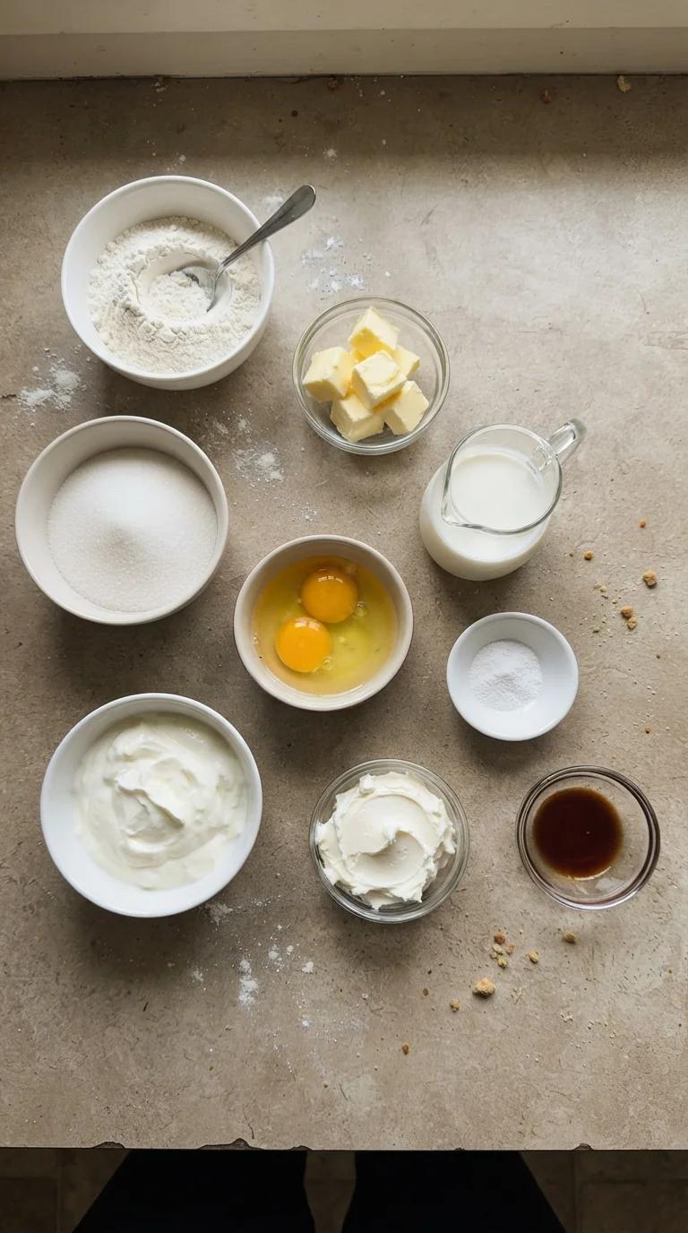 Ingredients for Airfryer Mango Yogurt Cake