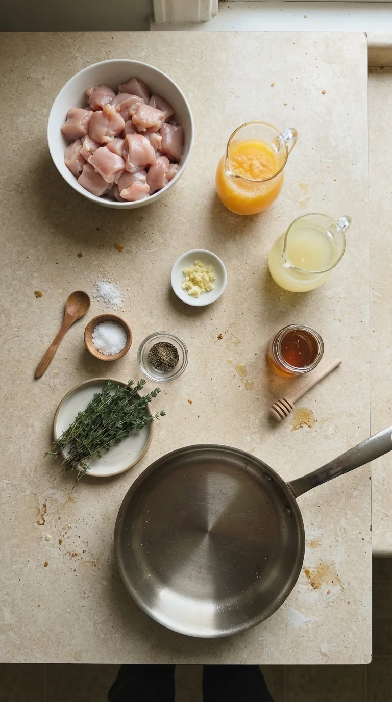 Ingredients for Citrus Glazed Chicken Thighs