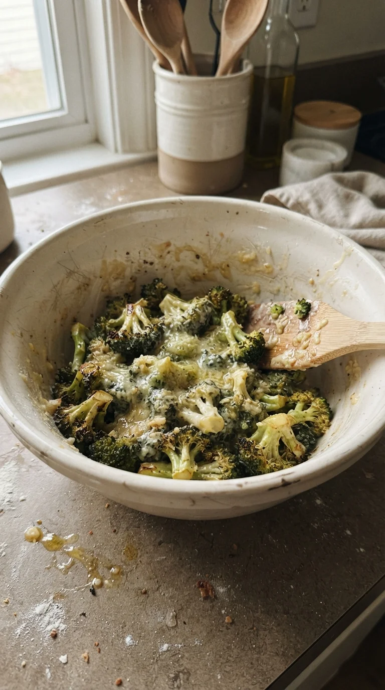 Step-by-step cooking of Easy Broccoli Parmesan Garlic