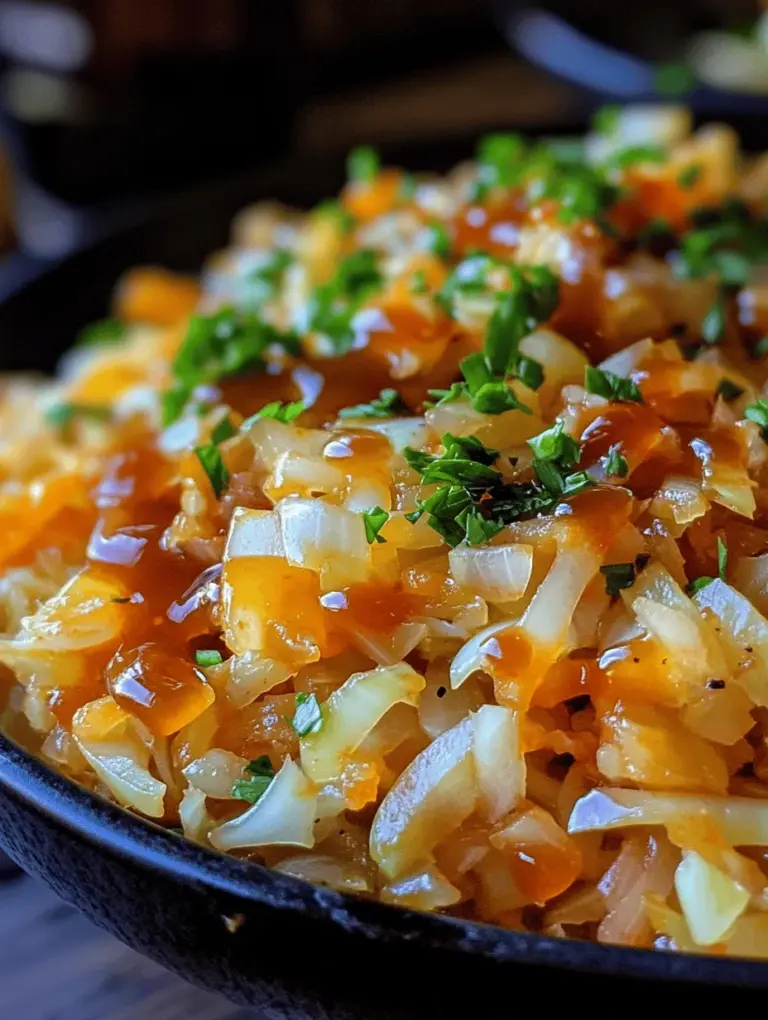 Sweet and Sour Cabbage Delight is a unique and flavorful dish that brings together the crispness of cabbage with a harmonious blend of sweetness and tanginess. This dish is not only a feast for the palate but also showcases the versatility of cabbage, a vegetable that has been a staple in kitchens around the world for centuries. With its ability to absorb flavors and maintain a satisfying crunch, cabbage serves as the perfect canvas for a variety of culinary creations.