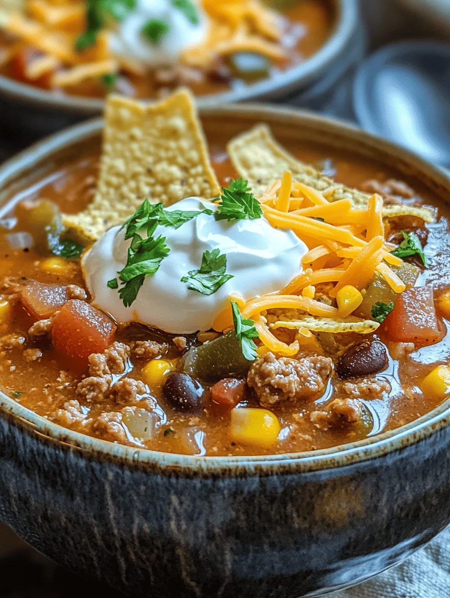 As the seasons change and the temperatures begin to drop, there's nothing quite as comforting as a warm bowl of soup. Soups have a unique ability to evoke feelings of coziness and satisfaction, making them the perfect dish for gatherings with friends and family. Among the myriad of soup options available, Taco Fiesta Soup stands out as a delightful fusion of flavors and textures that caters to a wide array of dietary preferences. This recipe is not only delicious but also incredibly easy to prepare, making it an ideal choice for busy weeknights or festive occasions.
