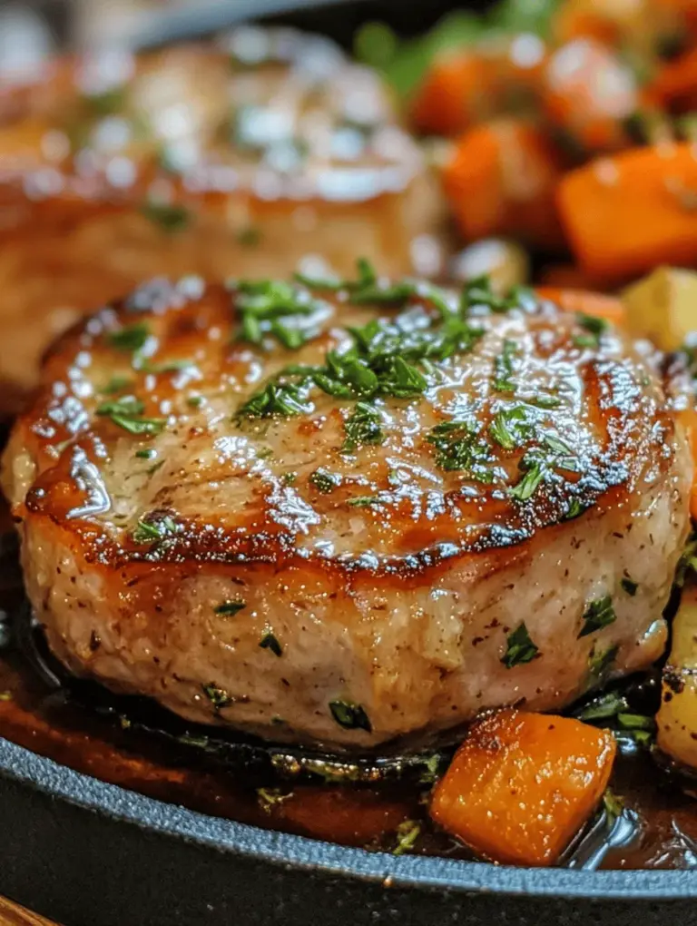 Welcome to the delightful world of Sizzling Pork Medallions with Garlic Herb Butter! This dish invites you to indulge in a culinary experience that is nothing short of extraordinary. Imagine succulent slices of pork tenderloin, expertly seared to perfection, and then bathed in a rich and aromatic garlic herb butter. This recipe promises a symphony of flavors that will tantalize your taste buds and leave you craving more.