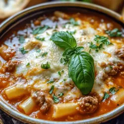 Lasagna soup is a delightful culinary creation that brings the beloved flavors of traditional lasagna into a warm, comforting bowl of soup. This innovative dish has captured the hearts of home cooks and food enthusiasts alike, presenting a cozy meal that is perfect for family gatherings or quiet nights in. The beauty of lasagna soup lies in its ability to combine all your favorite lasagna components—rich tomato sauce, savory meats, and melty cheeses—into a single, hearty soup format.