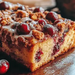 Creating the perfect coffee cake requires a thoughtful combination of ingredients, each contributing its unique qualities to the finished product. Let’s take a closer look at what makes the Cranberry Bliss Coffee Cake Delight so special.