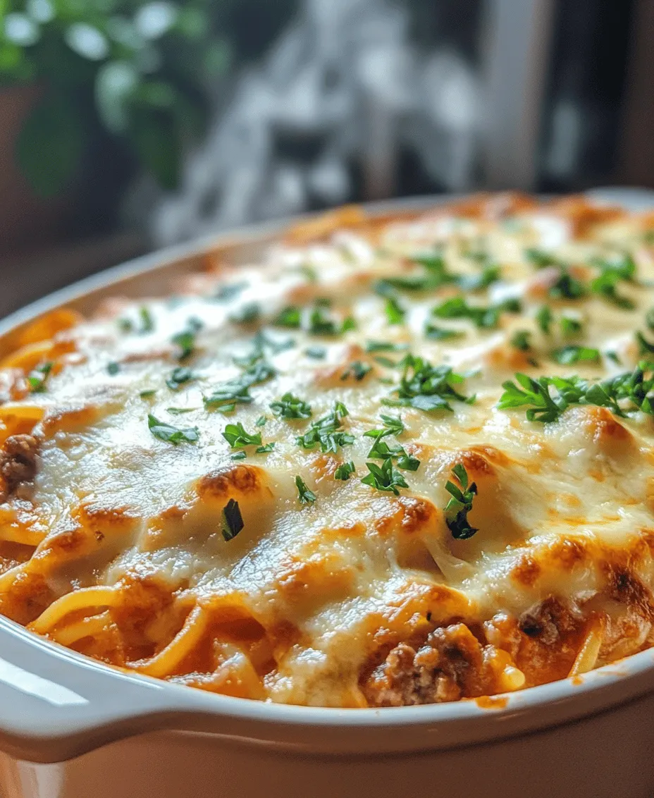 For those who cherish the warmth of home-cooked meals, Spaghetti Casserole Delight stands out as a quintessential comfort dish. Combining the beloved flavors of traditional spaghetti with the hearty appeal of a casserole, this dish is sure to please everyone at the table. Its creamy texture and savory profile make it a favorite for family dinners, potlucks, and gatherings. In a world where convenience often trumps culinary creativity, Spaghetti Casserole Delight reminds us of the joy found in preparing and sharing meals with loved ones.