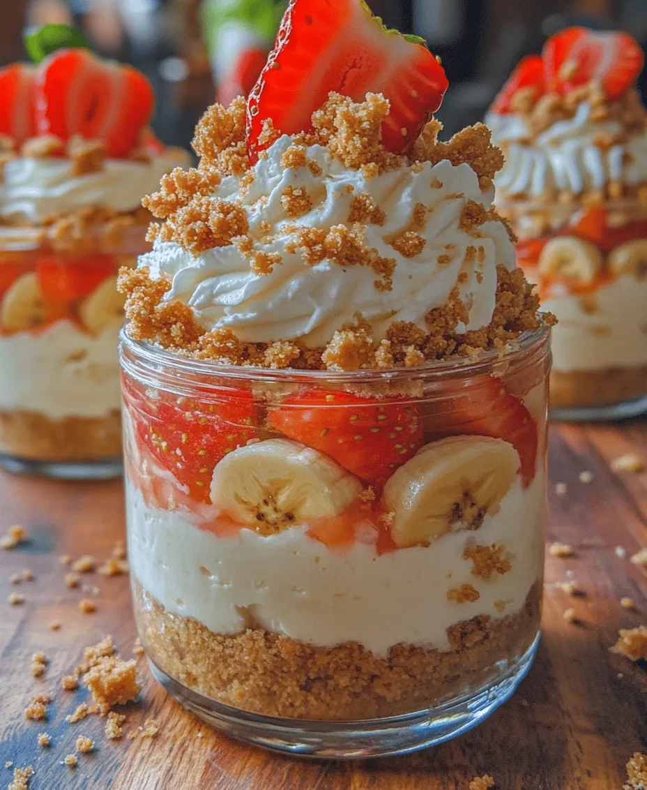 If you’re on the hunt for a delightful dessert that’s both easy to prepare and irresistibly delicious, look no further than No-Bake Mini Strawberry Banana Pudding Crunch Cheesecakes. This dessert perfectly marries the creamy richness of cheesecake with the lightness of banana pudding, all while incorporating the fresh, vibrant flavors of strawberries and bananas. What makes it even better? The simplicity of a no-bake recipe, allowing you to whip up these mini indulgences without the need for an oven.