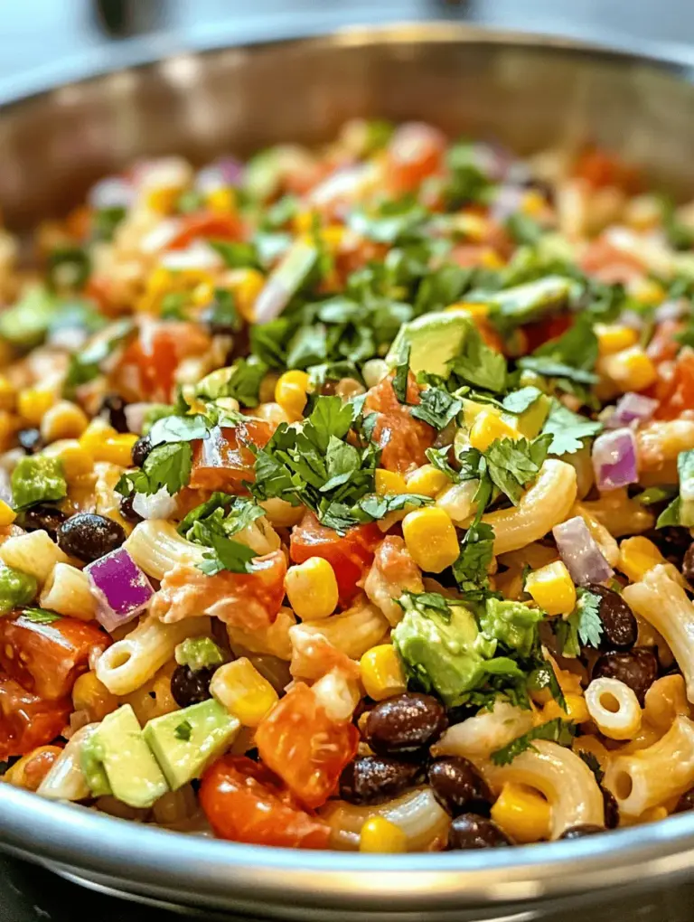 Macaroni salad is a beloved dish that has found its way into many kitchens across the globe, often serving as a side dish at barbecues, picnics, and family gatherings. Its versatility allows for endless variations, making it a staple in potluck contributions and summer cookouts. Traditional macaroni salad typically features a creamy dressing and a medley of vegetables, but today we’re taking this classic recipe to new heights with a vibrant and zesty interpretation: Spicy Fiesta Mexican Macaroni Salad.