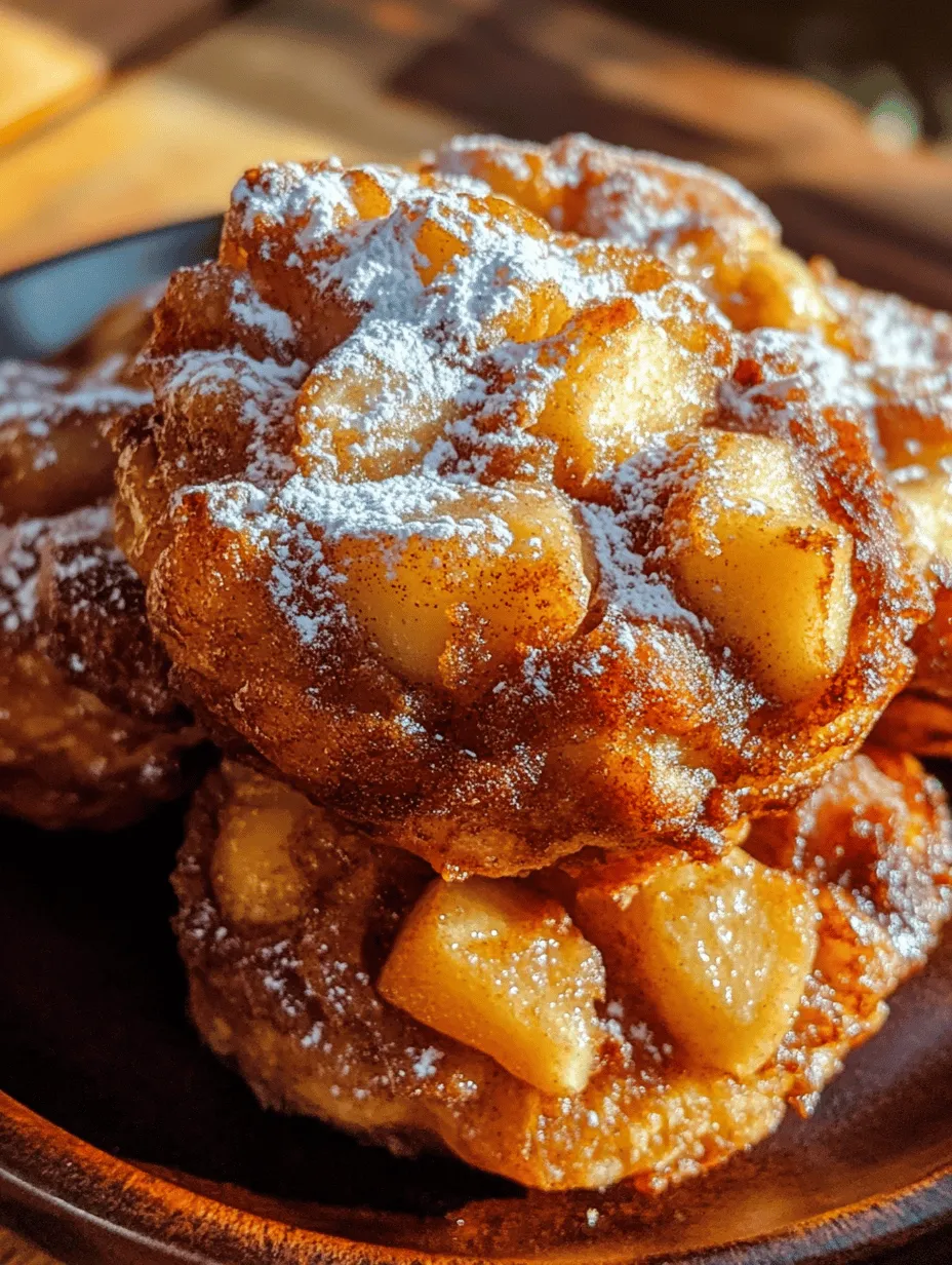 Cinnamon-Kissed Baked Apple Fritters are a delicious homage to the classic fall treat, combining the delightful flavors of freshly baked apples with a warm touch of cinnamon. These fritters are not only easy to make but also fill your kitchen with an inviting aroma that evokes cozy memories of autumn afternoons. Imagine indulging in a tender fritter, with sweet glazed apples and a hint of cinnamon on a crisp morning or enjoying them as a delightful dessert after dinner.