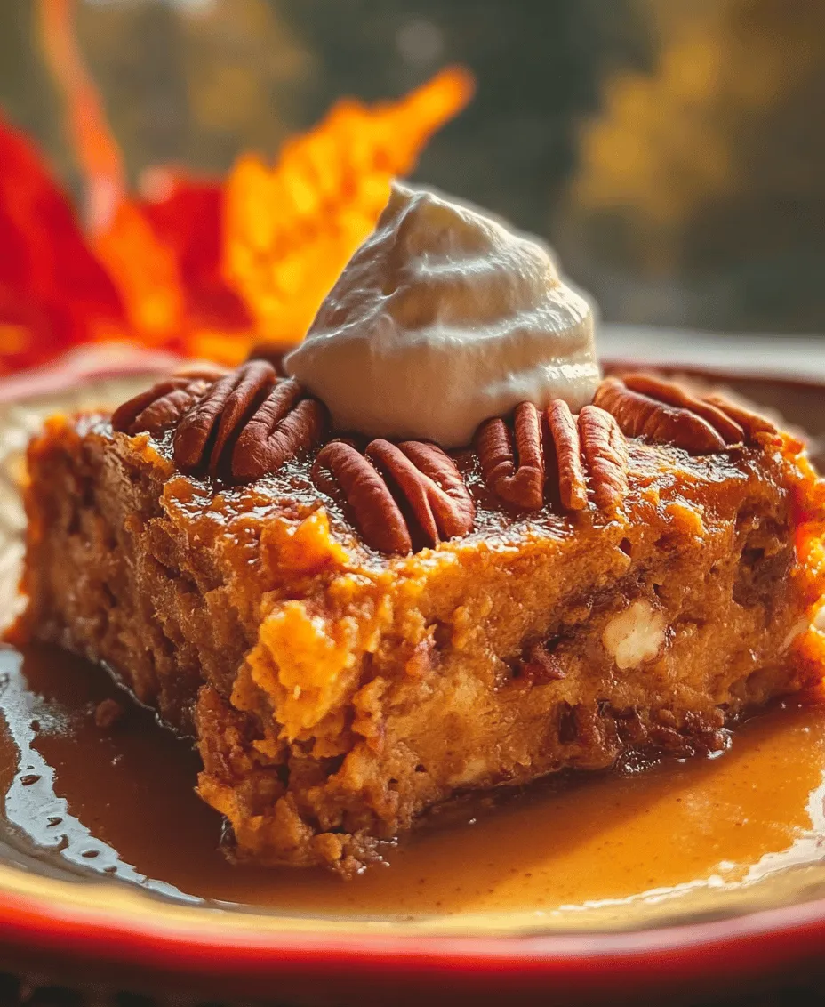 In the world of desserts, few things can compete with the charm and ease of dump cakes. These one-pan wonders have gained immense popularity over the years for their simplicity and deliciousness. With just a few ingredients thrown together, you can create a delightful dessert that will impress family and friends alike. Among the myriad of dump cake variations, the <strong>Pecan Pie Dump Cake Delight</strong> stands out as a unique twist that combines the rich, nutty flavors of traditional pecan pie with the effortless preparation of a dump cake.” /></p>
</p>
<h3>Prepping the Baking Dish</h3>
</p>
<p>When it comes to baking the perfect Pecan Pie Dump Cake Delight, the preparation of your baking dish is critical. The first step is to choose the right size of the dish; a 9×13-inch baking pan is ideal for this recipe. This size allows the cake to bake evenly, ensuring that all layers cook through properly.</p>
</p>
<p>Before you add any ingredients, it’s essential to grease the baking dish thoroughly. This not only prevents sticking but also makes for easier serving when the cake is baked. You can use cooking spray, butter, or even a light coating of oil to grease the pan. Be generous in your application, especially along the corners and sides, as these areas are often prone to sticking.</p>
</p>
<h3>Layering Technique</h3>
</p>
<p>The layering technique is what makes dump cakes unique and delightful. For the Pecan Pie Dump Cake Delight, start by evenly distributing the dry cake mix over the bottom of your greased baking dish. It’s important to spread the cake mix as evenly as possible to ensure uniform cooking.</p>
</p>
<p>Next, pour the pecan pie filling over the cake mix. This will create a rich, gooey layer that complements the dry cake mix beautifully. Follow this by sprinkling chopped pecans on top of the filling. For added texture and a nutty flavor, be sure to distribute them evenly across the surface.</p>
</p>
<p>Finally, carefully pour the melted butter over the entire mixture. This step is crucial, as the butter will seep through the layers while baking, creating that signature dump cake texture. Avoid stirring the layers together; the beauty of a dump cake lies in its distinct layers that come together during baking.</p>
</p>
<h3>Making the Liquid Mixture</h3>
</p>
<p>Achieving the right consistency for the liquid mixture is essential for the success of your Pecan Pie Dump Cake Delight. You want the filling to be thick yet pourable. If your pecan pie filling is too thick, consider adding a tablespoon or two of water or milk to loosen it up.</p>
</p>
<p>Mix gently until you achieve a smooth consistency without lumps. This will help ensure that the filling spreads evenly over the cake mix and penetrates it adequately, resulting in a moist, flavorful dessert. Remember, the goal is to create a rich filling that enhances the cake’s texture, so take your time with this step.</p>
</p>
<h3>Baking Tips</h3>
</p>
<p>Baking your dump cake correctly is just as important as the preparation. One significant tip is to pour hot water around the edges of the baking dish before placing it in the oven. This technique helps to create steam while the cake bakes, which can lead to a more moist and tender texture.</p>
</p>
<p>When you add the water, be careful not to pour it directly onto the cake mixture; aim for the edges of the pan instead. This will encourage even cooking and prevent the cake from drying out.</p>
</p>
<h3>What to Watch for While Baking</h3>
</p>
<p>As your Pecan Pie Dump Cake Delight bakes, keep an eye on the oven. The general baking time is around 45 to 55 minutes at 350°F (175°C). You’ll know your cake is ready when the top is golden brown, and the edges start to pull away from the sides of the pan.</p>
</p>
<p>A toothpick inserted into the center should come out with a few moist crumbs but not wet batter. If you notice the top browning too quickly, you can tent the cake with aluminum foil to prevent burning while allowing it to cook through.</p>
</p>
<h3>Serving Suggestions and Variations</h3>
</p>
<p>When it comes to serving your Pecan Pie Dump Cake Delight, the best way is to enjoy it warm. Serve it with a generous dollop of whipped cream or a scoop of vanilla ice cream, which adds a delightful creaminess that complements the rich, nutty flavors of the cake.</p>
</p>
<p>For those looking to switch things up, consider exploring variations of the dump cake. You can substitute different nuts, such as walnuts or almonds, for a unique twist, or opt for alternative sweeteners like maple syrup or honey for a different flavor profile.</p>
</p>
<p>If you have dietary concerns, there are gluten-free cake mixes available that can easily be used in this recipe. Simply check the label to ensure compatibility with your dietary needs.</p>
</p>
<p>Seasonal twists can also elevate this recipe for holidays. For instance, adding pumpkin spice or cinnamon can transform your dump cake into a festive dessert perfect for Thanksgiving or Christmas. You can also incorporate seasonal fruits like apples or cranberries for a refreshing change while still keeping the essence of the traditional pecan pie.</p>
</p>
<h3>Nutritional Information and Health Considerations</h3>
</p>
<p>Understanding the nutritional breakdown of your Pecan Pie Dump Cake Delight can help you enjoy it mindfully. Each serving (1/12 of the cake) typically contains around 300-350 calories, 15-20 grams of fat, and 30-35 grams of sugar.</p>
</p>
<p>While it’s a rich dessert, moderation is key. Enjoying a slice occasionally as part of a balanced diet allows you to indulge without guilt. If you’re watching your sugar intake, consider using less sugar in the pecan pie filling or opting for a sugar substitute.</p>
</p>
<p>For those with dietary restrictions, such as gluten intolerance, gluten-free cake mixes can be a great alternative. Additionally, you might explore using plant-based butter or a dairy-free ice cream for a vegan-friendly version of this delectable dessert.</p>
</p>
<h3>Conclusion</h3>
</p>
<p>The Pecan Pie Dump Cake Delight is a stunning example of how convenience can meet deliciousness in the kitchen. With its easy preparation and delightful flavor profile, it’s a dessert that can impress anyone, from family gatherings to casual weeknight dinners.</p>
</p>
<p>This recipe is not only simple to make but also allows for creative variations, making it versatile for any occasion. Whether you’re serving it at a holiday feast or enjoying a quiet night in, this dump cake is sure to be a crowd-pleaser.</p>
</p>
<p>So why not roll up your sleeves and give this delightful dessert a try? You’ll find that baking can be both simple and rewarding, especially when you’re creating something as delicious as the Pecan Pie Dump Cake Delight. Enjoy the joy of baking and the sweet satisfaction that comes with each slice of this impressive dessert!</p>
</div>
