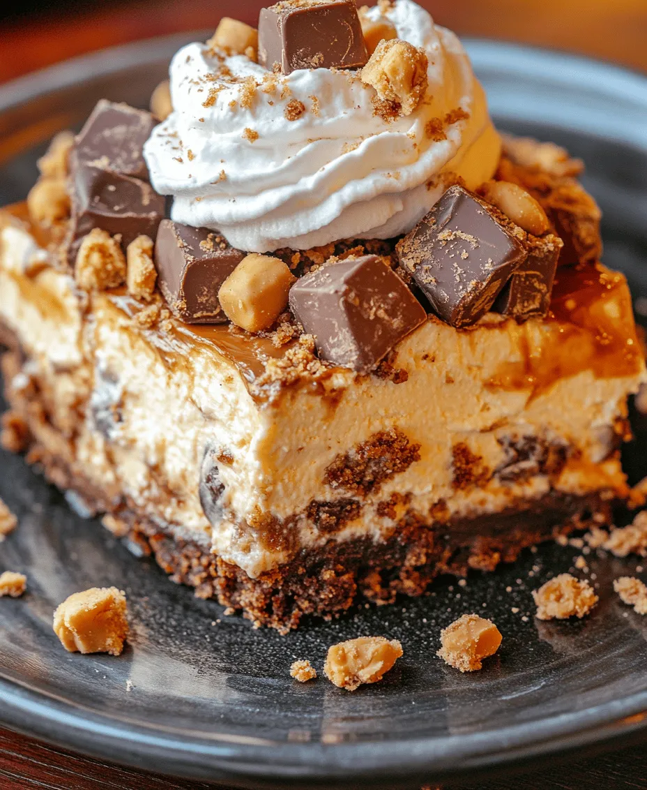 Are you ready to embark on a decadent journey that combines two beloved desserts into one irresistible treat? The Ultimate Reese’s Cheesecake Cookie Delight is a dream come true for chocolate and peanut butter lovers alike. This indulgent dessert harmoniously blends a classic cookie base with a rich, creamy cheesecake layer, topped off with delightful whipped cream and mini Reese’s Peanut Butter Cups. It’s an explosion of flavor and texture that will leave your taste buds dancing with joy.