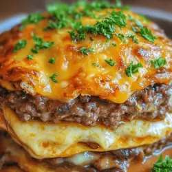 In the realm of comforting home-cooked meals, few dishes can compete with the savory satisfaction of a Mushroom Heaven Hamburger Bake. This delightful recipe combines the hearty richness of ground beef with the earthy flavors of mushrooms, all enveloped in a creamy, cheesy goodness that is sure to satisfy even the pickiest of eaters. Designed to be both simple and indulgent, this bake is the perfect choice for a cozy family dinner or a crowd-pleasing dish for gatherings and potlucks. With minimal preparation and a gourmet finish, the Mushroom Heaven Hamburger Bake brings warmth and joy to any dinner table.