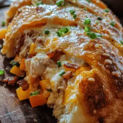 Stromboli has become a beloved staple in many households, thanks to its delicious blend of flavors and the endless possibilities for customization. This Italian-American dish wraps a variety of fillings in a soft, golden crust, making it an ideal choice for everything from casual weeknight dinners to festive gatherings. Among the myriad of stromboli variations, the Chicken Ranch Stromboli stands out as a delightful fusion of savory chicken, creamy ranch dressing, and a medley of cheeses and vegetables.