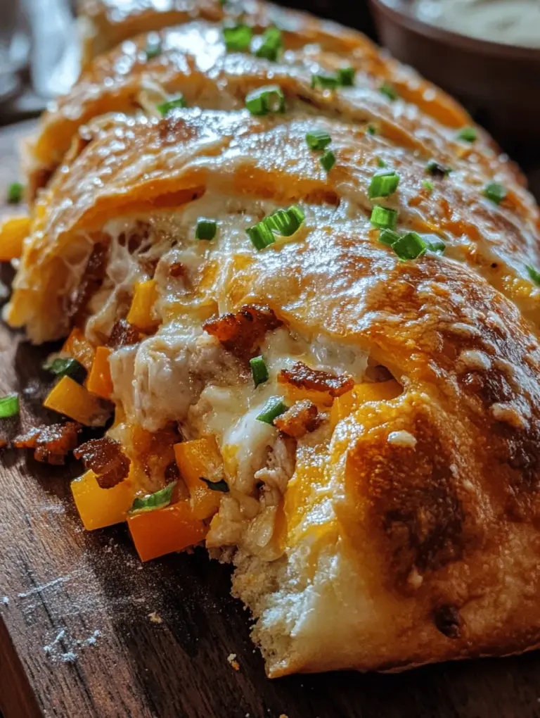 Stromboli has become a beloved staple in many households, thanks to its delicious blend of flavors and the endless possibilities for customization. This Italian-American dish wraps a variety of fillings in a soft, golden crust, making it an ideal choice for everything from casual weeknight dinners to festive gatherings. Among the myriad of stromboli variations, the Chicken Ranch Stromboli stands out as a delightful fusion of savory chicken, creamy ranch dressing, and a medley of cheeses and vegetables.