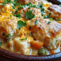 There’s something undeniably comforting about a warm bowl of chicken and dumplings, especially when it’s baked into a delicious casserole. The creamy texture, tender chicken, and fluffy dumplings come together to create a dish that embodies home-cooked goodness. This Comforting Chicken and Dumpling Casserole is not only a fantastic way to warm up on chilly evenings but also a cherished recipe that has found its way into family traditions across the country.
