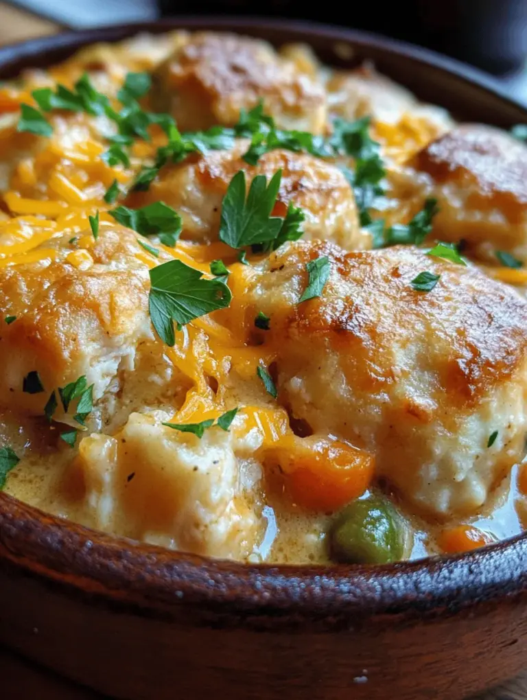 There’s something undeniably comforting about a warm bowl of chicken and dumplings, especially when it’s baked into a delicious casserole. The creamy texture, tender chicken, and fluffy dumplings come together to create a dish that embodies home-cooked goodness. This Comforting Chicken and Dumpling Casserole is not only a fantastic way to warm up on chilly evenings but also a cherished recipe that has found its way into family traditions across the country.