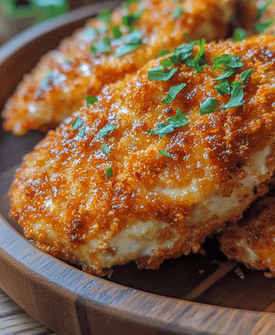 In the realm of healthy cooking, the Crispy Air Fryer Parmesan Crusted Chicken stands out as a delightful favorite. Not only does it cater to those looking for a nutritious meal, but it also satisfies the cravings for classic comfort food. Utilizing the air fryer revolutionizes traditional frying methods by significantly reducing the amount of oil needed, while still delivering that satisfying crunch we all love. Whether you're preparing a quick dinner on a busy weeknight or hosting a weekend feast, this recipe is versatile enough to please everyone at the table.