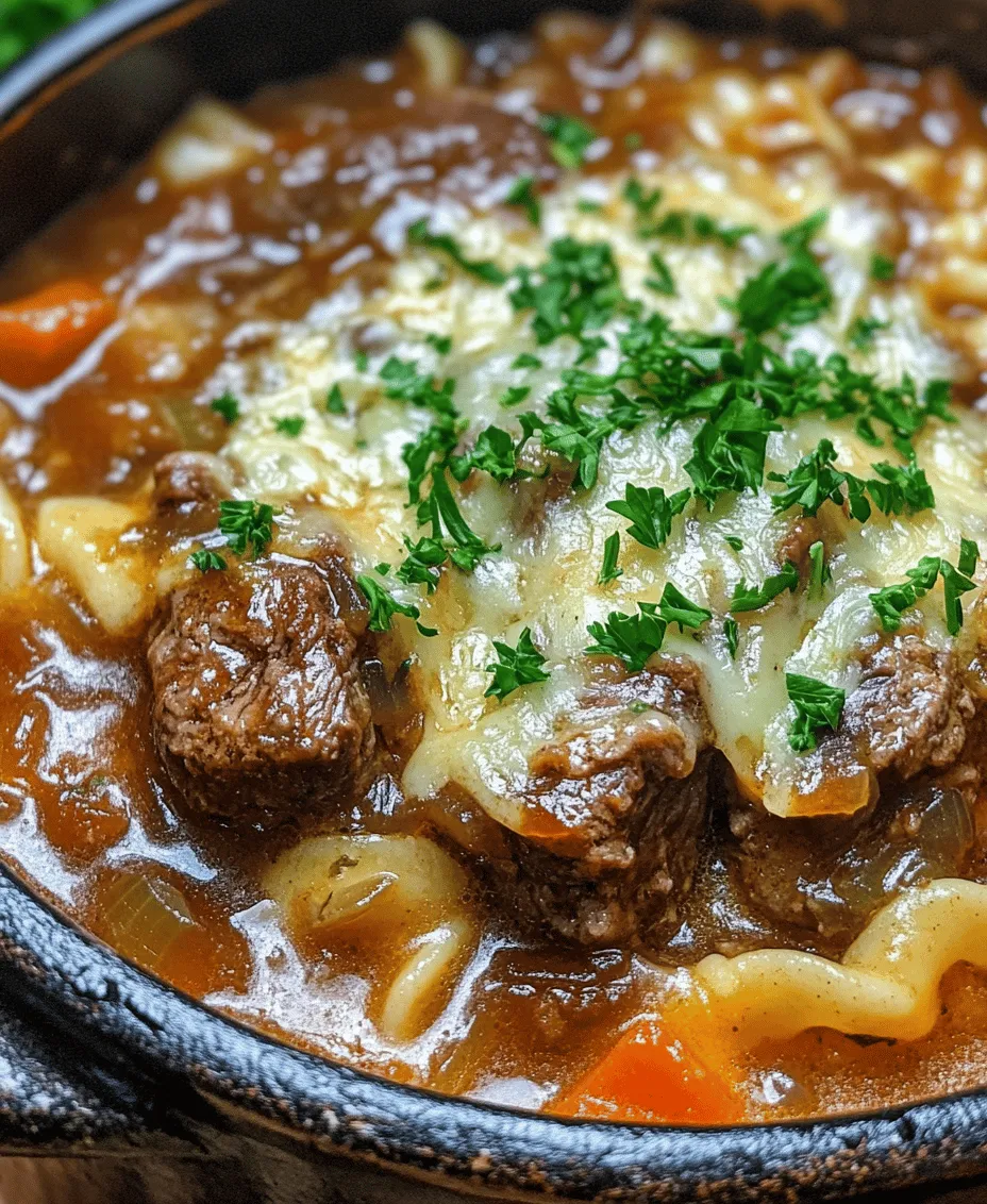 Discover the comforting allure of French Onion Beef and Noodles, a delightful dish that combines the rich flavors of caramelized onions, tender beef, and hearty egg noodles. This recipe not only satisfies your hunger but also evokes the warmth of a home-cooked meal. Perfect for chilly evenings or family gatherings, this dish brings together comforting elements that create a symphony of flavors in every bite.