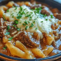 Discover the comforting allure of French Onion Beef and Noodles, a delightful dish that combines the rich flavors of caramelized onions, tender beef, and hearty egg noodles. This recipe not only satisfies your hunger but also evokes the warmth of a home-cooked meal. Perfect for chilly evenings or family gatherings, this dish brings together comforting elements that create a symphony of flavors in every bite.
