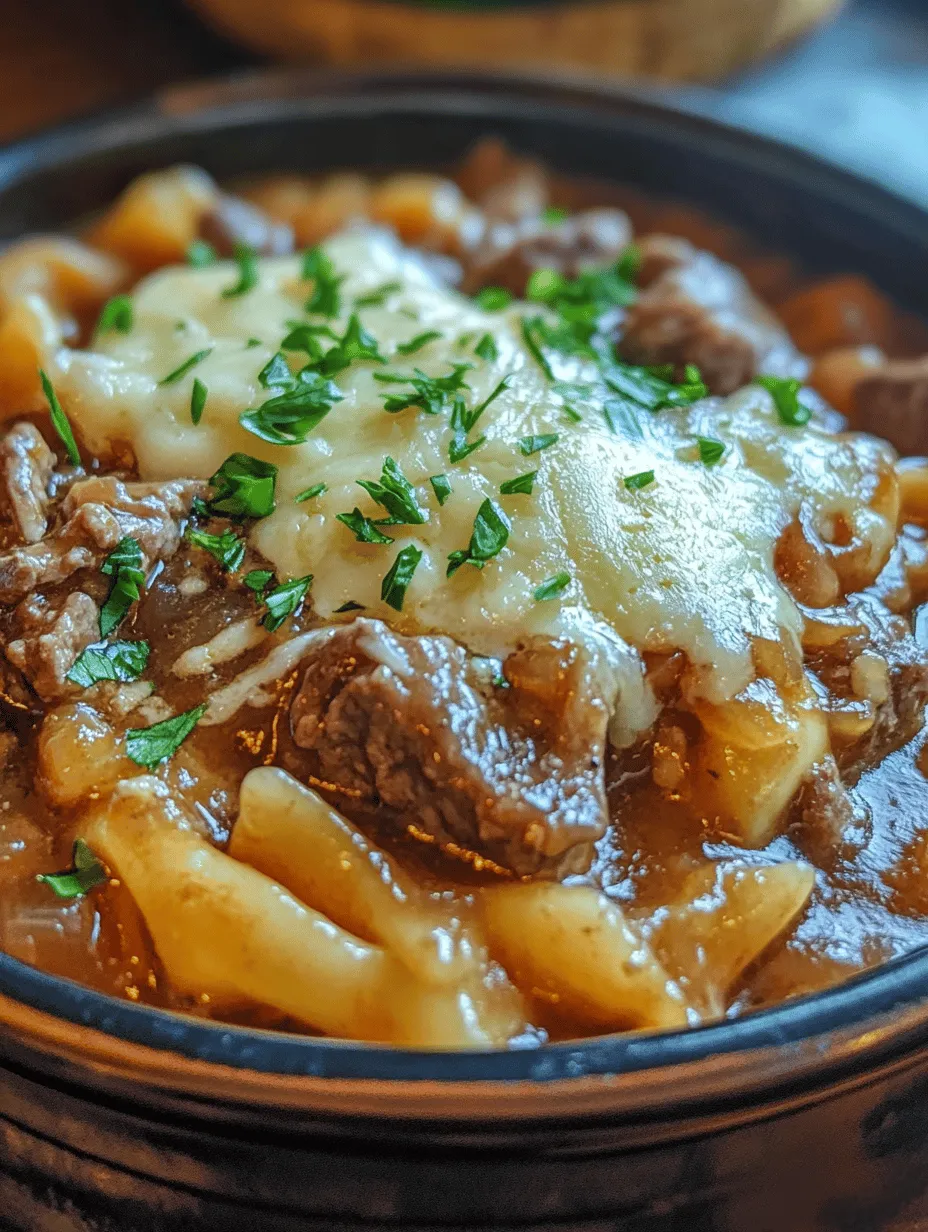 Discover the comforting allure of French Onion Beef and Noodles, a delightful dish that combines the rich flavors of caramelized onions, tender beef, and hearty egg noodles. This recipe not only satisfies your hunger but also evokes the warmth of a home-cooked meal. Perfect for chilly evenings or family gatherings, this dish brings together comforting elements that create a symphony of flavors in every bite.