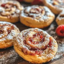 Baking is an art that brings joy and a sense of accomplishment, and what better way to celebrate this delightful pursuit than with Raspberry Swirl Cookies? These cookies are not just a treat for the palate but also a feast for the eyes, featuring a vibrant swirl of raspberry preserves that elevates them from ordinary to extraordinary. Whether you’re hosting a gathering, celebrating a special occasion, or simply craving a sweet snack, these cookies are versatile enough to fit any scenario.