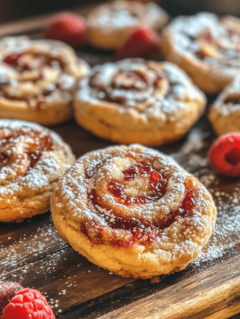 Baking is an art that brings joy and a sense of accomplishment, and what better way to celebrate this delightful pursuit than with Raspberry Swirl Cookies? These cookies are not just a treat for the palate but also a feast for the eyes, featuring a vibrant swirl of raspberry preserves that elevates them from ordinary to extraordinary. Whether you’re hosting a gathering, celebrating a special occasion, or simply craving a sweet snack, these cookies are versatile enough to fit any scenario.