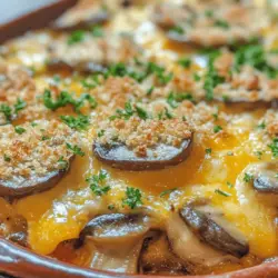 Casseroles are synonymous with comfort food, embodying the essence of home cooking that warms both the heart and the stomach. With their ability to combine various ingredients into one cohesive dish, casseroles have become a beloved staple in kitchens around the world. Among the myriad of casserole recipes, the Baked Cheesy Mushroom Casserole stands out for its rich flavors and nutritional benefits. This dish not only satisfies those cheesy cravings but also offers a delightful way to incorporate nutritious ingredients like mushrooms and spinach into your family's meals.