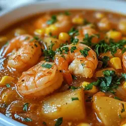 The first step in making a flavorful shrimp and corn soup is sautéing the aromatics. Begin by heating a tablespoon of oil in a large pot over medium heat. Add finely chopped onions and minced garlic, stirring occasionally to prevent burning. The importance of this step cannot be overstated; sautéing these ingredients not only softens their texture but also releases their natural flavors, creating a fragrant base for the soup.