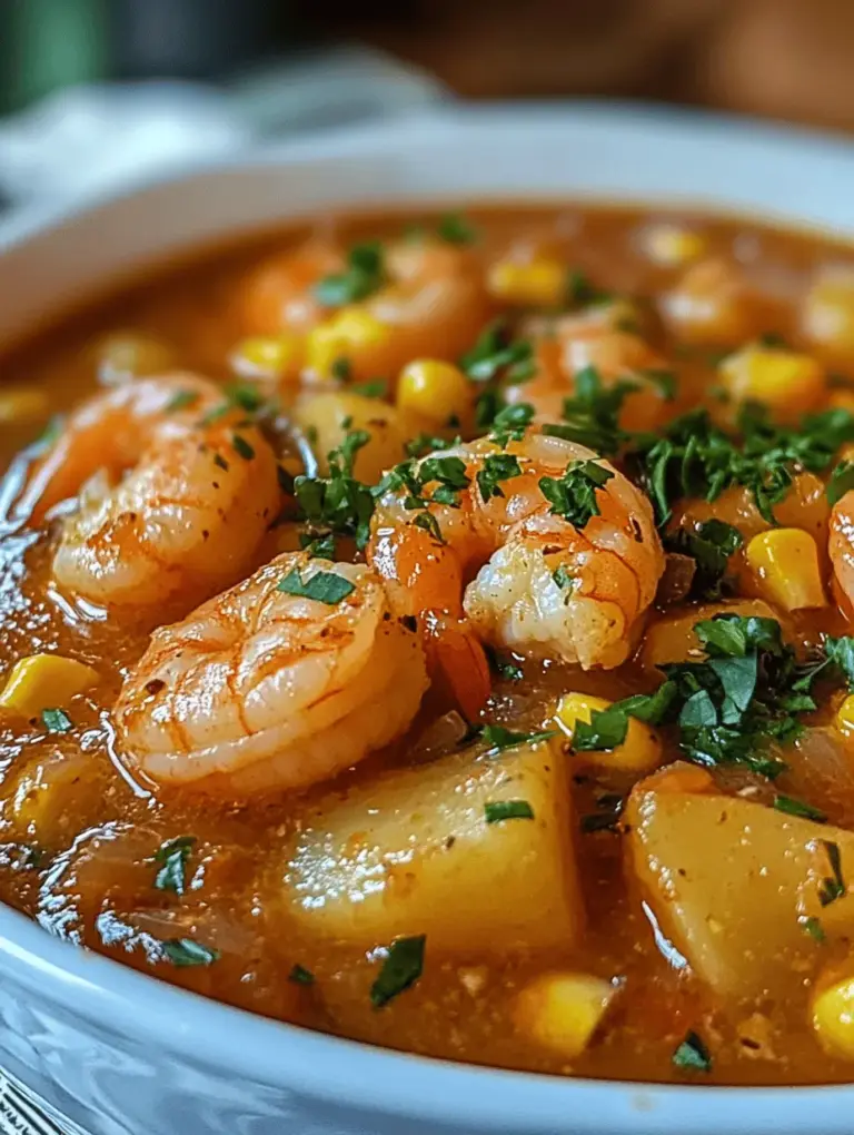 The first step in making a flavorful shrimp and corn soup is sautéing the aromatics. Begin by heating a tablespoon of oil in a large pot over medium heat. Add finely chopped onions and minced garlic, stirring occasionally to prevent burning. The importance of this step cannot be overstated; sautéing these ingredients not only softens their texture but also releases their natural flavors, creating a fragrant base for the soup.