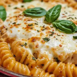Garlic Parmesan Chicken Pasta Bake is the ultimate comfort food that seamlessly blends rich flavors and hearty ingredients into a satisfying dish. The allure of this recipe lies not only in its creamy, cheesy goodness but also in its versatility. Whether it’s a quick weeknight dinner after a long day or a standout dish for a gathering, this pasta bake has you covered.