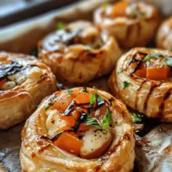 If you're looking for a quick yet impressive appetizer that balances flavor and elegance, look no further than Basil Tomato Puff Pastry Bites. These delightful morsels are perfect for gatherings, family dinners, or simply as a satisfying snack. With the freshness of ripe tomatoes and aromatic basil, combined with the creamy richness of mozzarella cheese, all encased in flaky, golden puff pastry, these bites are sure to become a crowd favorite. Not only do they deliver on taste, but they also offer a range of health benefits thanks to their wholesome ingredients, making them a guilt-free indulgence.