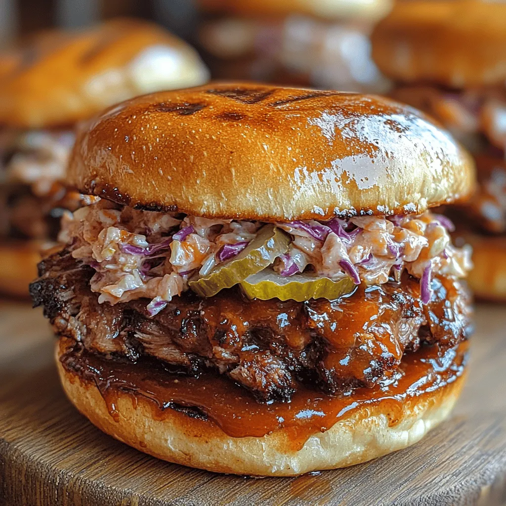Pulled pork sandwiches have gained immense popularity across the United States and beyond, becoming a beloved staple at barbecues, family gatherings, and casual dining experiences. Their appeal lies not only in the rich flavors but also in the comforting, satisfying nature of the dish. The tender, smoky pork, paired with a tangy BBQ sauce and often topped with crunchy coleslaw, creates a perfect balance of textures and tastes. Whether you're hosting a summer cookout or simply enjoying a cozy meal at home, smoky BBQ pulled pork sandwiches are an excellent choice that never fails to impress.