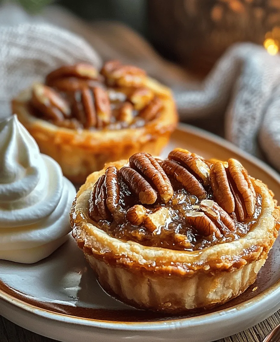 When preparing your filling for the mini pecan tarts, achieving a smooth texture is paramount for an enjoyable eating experience. Start by ensuring that your ingredients, especially eggs, are at room temperature. This helps them incorporate better, creating an even mixture. Use a whisk rather than a fork for maximum incorporation of air, which contributes to a light filling. Begin by whisking the sugar and eggs together until the mixture is pale and frothy, about 2-3 minutes. Then, gradually add the melted butter and vanilla extract, whisking continuously to ensure a lump-free mix. For the final touch, gently fold in the corn syrup until fully blended. This technique ensures that your filling is velvety and smooth, free of lumps or uneven sweetness.