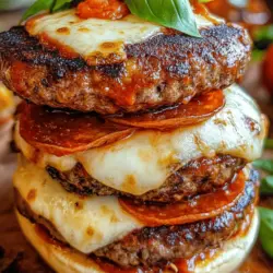 In the world of culinary creativity, few things can match the joy of combining two beloved dishes into one delicious masterpiece. Enter the Pizza Burger—a delightful fusion of classic pizza flavors and the all-time favorite burger. This innovative dish has gained traction in the foodie community, captivating taste buds with its unique blend of savory ingredients. Picture this: a juicy burger patty nestled between two toasted buns, layered with melted cheese, zesty marinara sauce, and a medley of pizza toppings. Whether you're hosting a casual get-together or simply enjoying a weeknight dinner, these Pizza Burgers promise to be a crowd-pleaser.