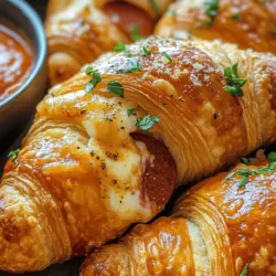 To create the perfect Mozzarella Pepperoni Croissant Rolls, understanding the main ingredients is essential. Each component contributes to the overall flavor profile and texture, enhancing the final product.