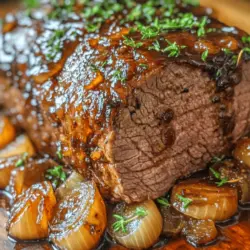 If you’re searching for a dish that embodies comfort, flavor, and effortless preparation, look no further than Slow Cooker Balsamic Glazed Roast Beef. This delightful recipe showcases a succulent chuck roast, bathed in a rich balsamic glaze that marries sweet and savory notes to create a symphony of flavor. The beauty of using a slow cooker lies in its ability to transform tougher cuts of meat into tender, juicy masterpieces, making it an ideal method for preparing roast beef.