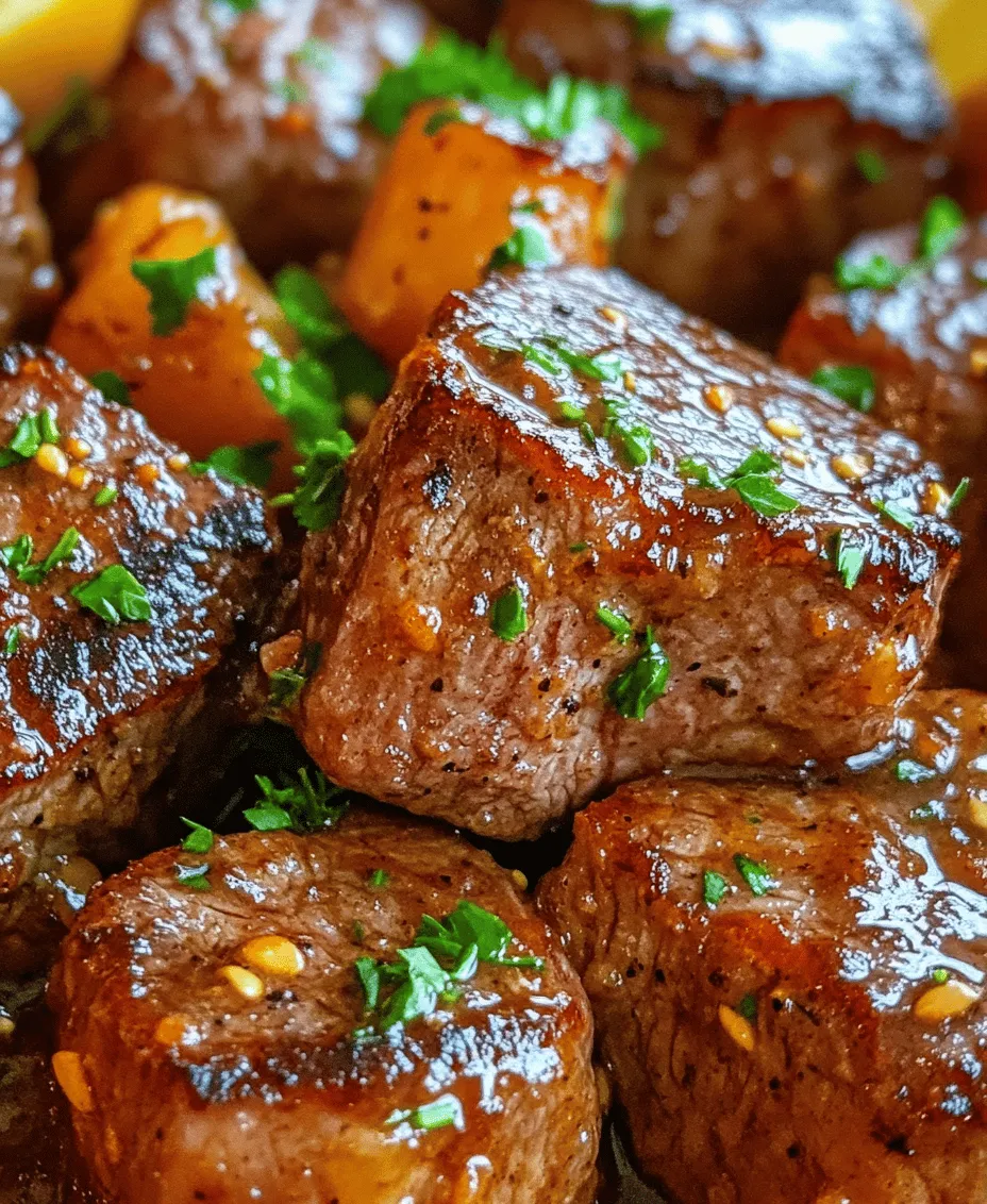 Cajun Garlic Butter Steak Bites is a sensational dish that combines the rich, savory flavors of tender steak with the aromatic essence of garlic and the bold kick of Cajun seasoning. This recipe is a culinary treasure that brings together the best of both worlds: the satisfying bite of perfectly seared steak and the indulgent, buttery sauce that elevates it to a whole new level. Whether you're hosting a dinner party, enjoying a casual weeknight meal, or looking for an impressive appetizer, Cajun Garlic Butter Steak Bites are sure to please.