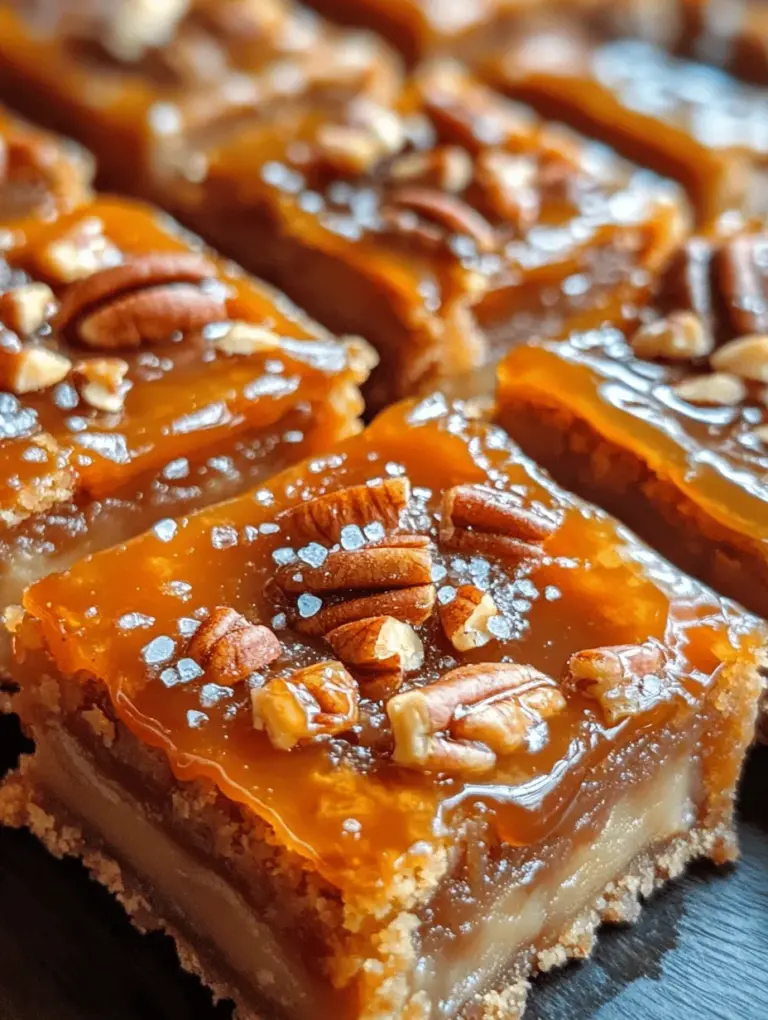 Welcome to the delectable world of salted caramel butter bars, a dessert that beautifully marries the richness of a buttery crust with the gooey allure of salted caramel filling. These bars have become a favorite among dessert enthusiasts, and it's not hard to see why. With a perfect balance of sweet and salty, they offer a satisfying treat that can elevate any gathering or celebration.