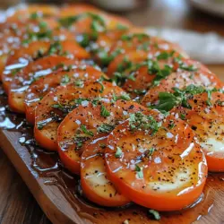 The Caprese salad, a staple of Italian cuisine, beautifully embodies the essence of fresh, simple ingredients. Originating from the island of Capri, this vibrant dish has gained immense popularity both in Italy and around the world. Its combination of ripe tomatoes, creamy mozzarella, and fragrant basil offers a delightful taste that transports you straight to the sun-drenched Mediterranean. The Caprese salad is not just a side dish; it serves as a celebration of flavors, making it perfect for warm weather, gatherings with friends, or as a light, refreshing meal.
