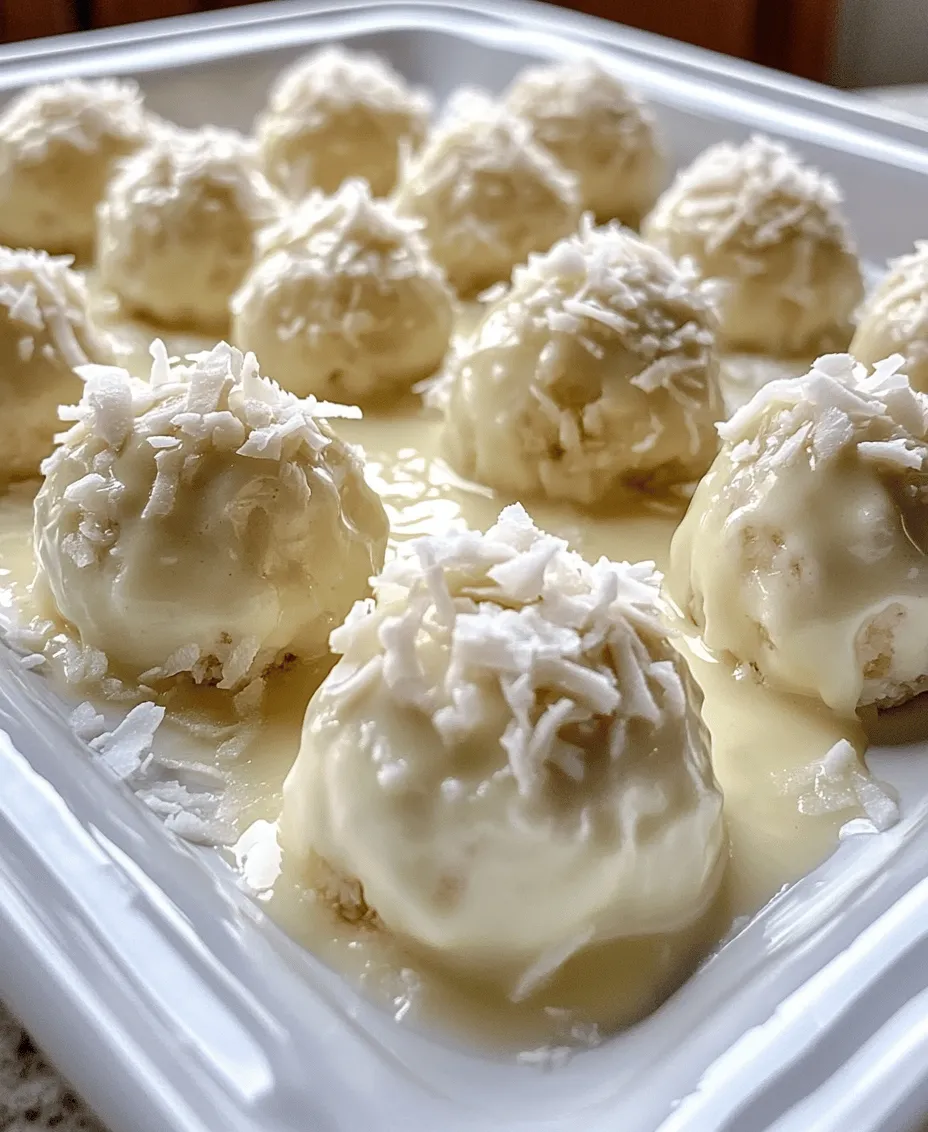 As the winter festivities approach, many of us begin to think about the treats that will adorn our gatherings and celebrations. One such delightful dessert that has captured the hearts (and taste buds) of many is the Coconut Snowball. These bite-sized, sweet confections are not only a feast for the eyes with their snowy white exterior but also a tantalizing delight for the palate. The Coconut Snowballs recipe is celebrated for its simplicity and rich flavors, making it the perfect addition to holiday festivities and family gatherings.