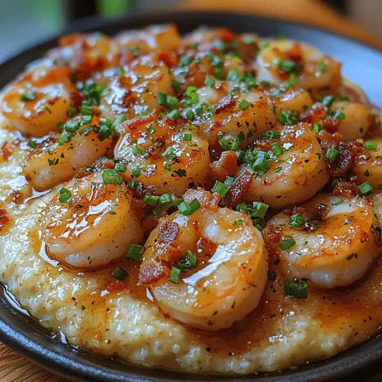 Shrimp and Grits is a traditional Southern dish that encapsulates the essence of comfort food with its rich flavors and hearty textures. Originating from the Lowcountry of South Carolina, this dish has evolved over the years from a simple fisherman’s meal to a staple on restaurant menus across the United States. What makes Shrimp and Grits truly special is the delightful fusion of creamy, buttery grits with succulent shrimp, often accented by a medley of savory ingredients. This recipe, aptly named "Shrimp and Grits Delight," takes the classic dish to a new level by incorporating bold flavors and high-quality ingredients, ensuring an authentic and unforgettable dining experience.