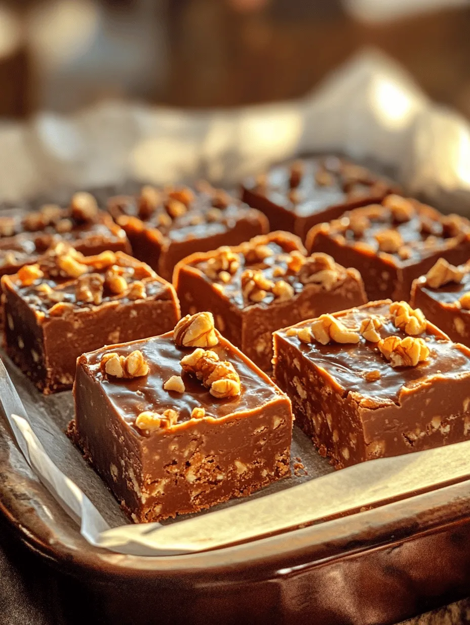There's something undeniably nostalgic about old-fashioned chocolate fudge. This rich, creamy treat evokes memories of family gatherings, holiday celebrations, and cozy evenings spent enjoying sweet delights. In a world where fast-paced living often takes precedence, the importance of homemade treats cannot be overstated. They offer a personal touch that store-bought sweets simply cannot replicate. Whether it's a gift for a loved one or a comforting indulgence for yourself, chocolate fudge remains a timeless dessert that brings joy and warmth to any occasion.