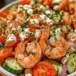 This salad is not just a feast for the senses; it is also a nutritional powerhouse. Shrimp, the star of the dish, is known for its high protein content and low caloric value, making it an excellent choice for those looking to maintain a healthy lifestyle. Coupled with cucumbers, which are primarily made up of water, this dish is incredibly hydrating, perfect for hot days. Together, these ingredients create a salad that is not only refreshing but also beneficial for your overall health.