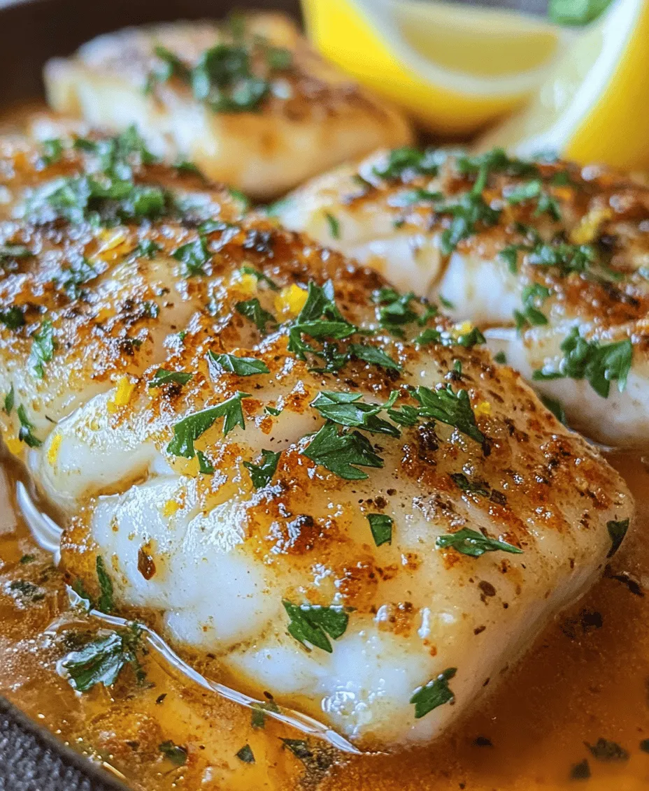 If you’re a seafood enthusiast, you’re in for a treat with this Garlic Butter Cod recipe! Known for its tender, flaky texture and mild flavor, cod is a versatile fish that can be elevated to new heights with the right preparation. This dish combines the richness of butter, the aromatic essence of garlic, and the bright acidity of lemon, creating a symphony of flavors that enhances the natural freshness of cod. Not only does this recipe tantalize the taste buds, but it also boasts numerous health benefits, making it a fantastic addition to any balanced diet.