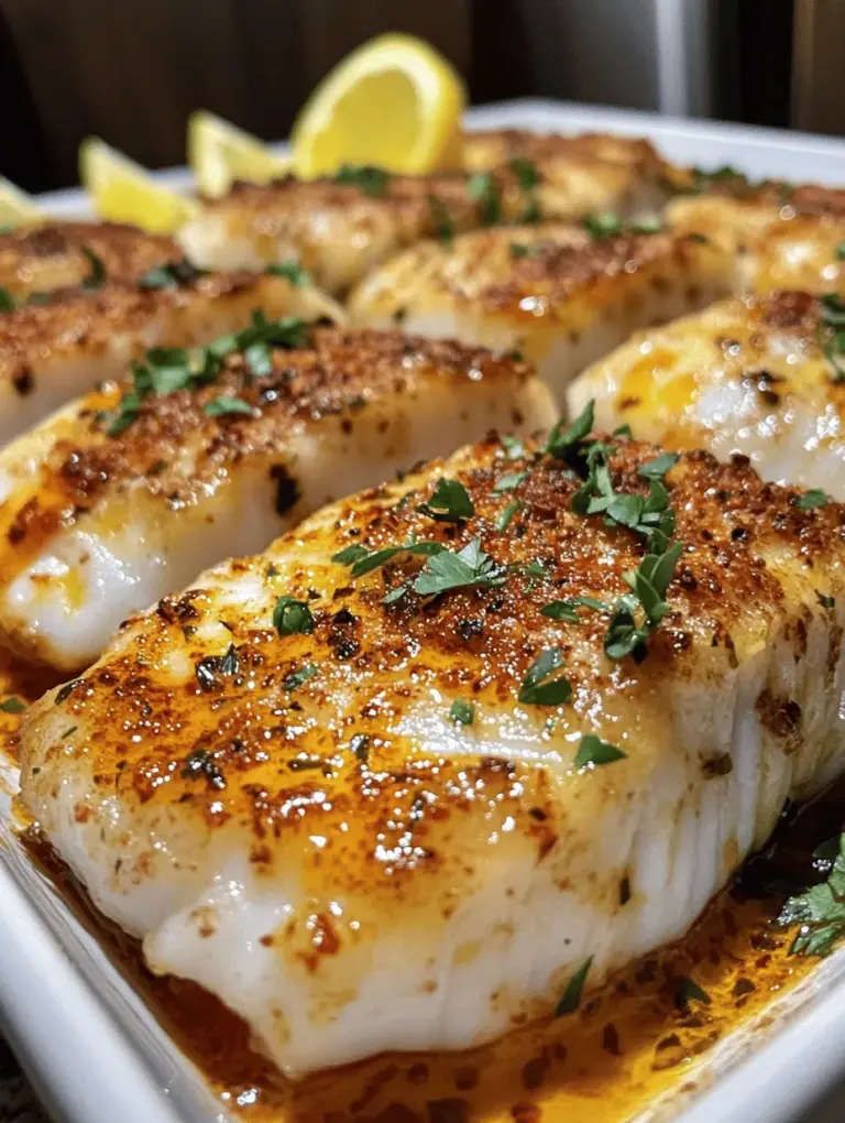 If you’re a seafood enthusiast, you’re in for a treat with this Garlic Butter Cod recipe! Known for its tender, flaky texture and mild flavor, cod is a versatile fish that can be elevated to new heights with the right preparation. This dish combines the richness of butter, the aromatic essence of garlic, and the bright acidity of lemon, creating a symphony of flavors that enhances the natural freshness of cod. Not only does this recipe tantalize the taste buds, but it also boasts numerous health benefits, making it a fantastic addition to any balanced diet.