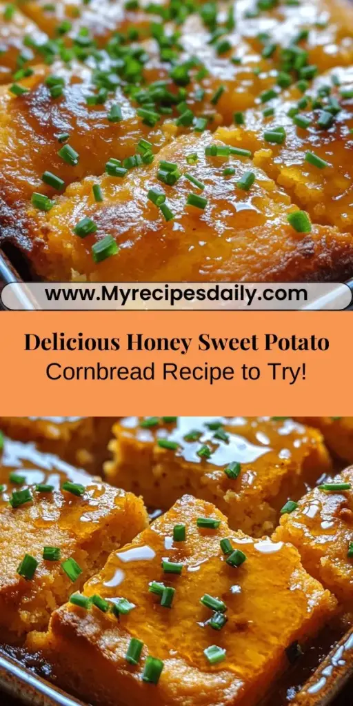 Discover the joy of baking with this Sweet & Buttery Honey Sweet Potato Cornbread recipe! Combining the earthy sweetness of sweet potatoes, creamy butter, and honey, this moist cornbread is perfect as a side dish or a delightful snack on its own. With easy-to-follow instructions and an understanding of each ingredient's role, you’ll create a comforting dish that pairs wonderfully with soups, stews, or spreads. Elevate your cornbread experience today!