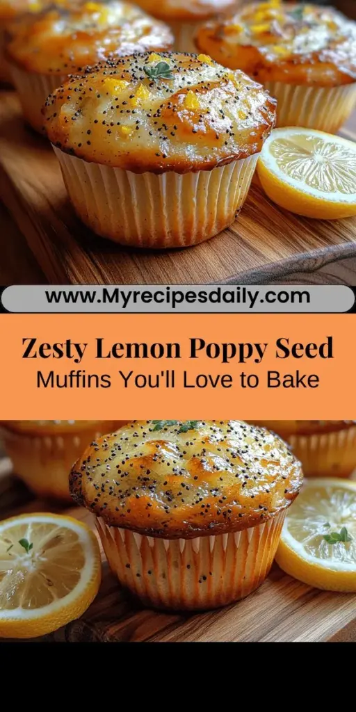 Discover the joy of baking with these zesty lemon poppy seed muffins! This delightful recipe combines the refreshing taste of lemon with the unique crunch of poppy seeds, creating a perfect treat for any occasion. With a light, fluffy texture and bright citrus flavor, these muffins are ideal for breakfast, brunch, or an afternoon snack. Easy to make and full of fresh ingredients, they are sure to brighten your table and please everyone's palate. Enjoy the baking experience and share the delicious results!