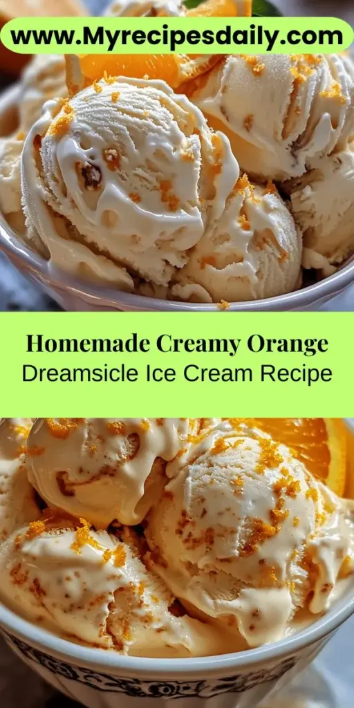 Beat the heat this summer with a delicious homemade treat: Creamy Orange Dreamsicle Delight! This refreshing ice cream recipe captures nostalgic flavors of ripe oranges and creamy richness, perfect for sunny afternoons. Learn how to make this easy dessert from scratch, ensuring you use only the freshest ingredients. Elevate your gatherings or enjoy a scoop on a hot day, and relish the joy of creating a dessert that everyone will love!