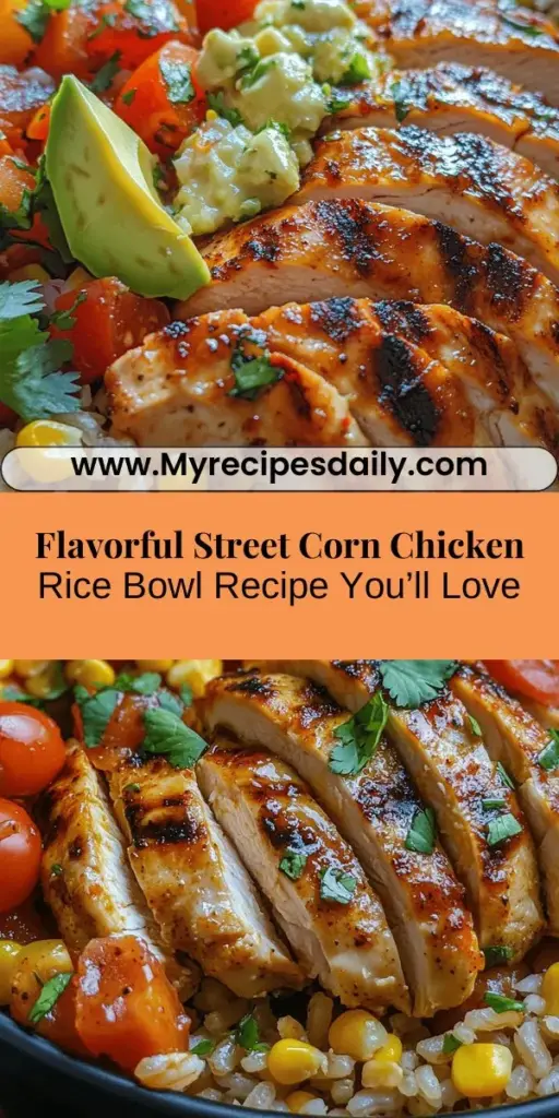 Discover the irresistible Flavor-Packed Street Corn Chicken Rice Bowl, a vibrant meal perfect for busy weeknights or meal prep. This hearty dish features marinated grilled chicken, fresh vegetables, and a creamy sauce served over nutritious brown rice, inspired by classic street corn flavors. Easy to make and bursting with flavor, this bowl will impress anyone looking for a delicious, wholesome meal. Dive into the article for ingredients, preparation steps, and tips to create this culinary delight!