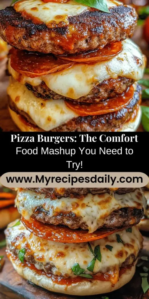 Discover the delicious world of Pizza Burgers, the perfect comfort food mashup! Imagine a juicy burger topped with gooey cheese, zesty marinara, and all your favorite pizza toppings. This innovative dish combines the best of both worlds, offering a customizable culinary experience that everyone can enjoy. Ideal for gatherings or weeknight dinners, these Pizza Burgers will delight your taste buds and impress your guests. Dive into the recipe and elevate your burger game!
