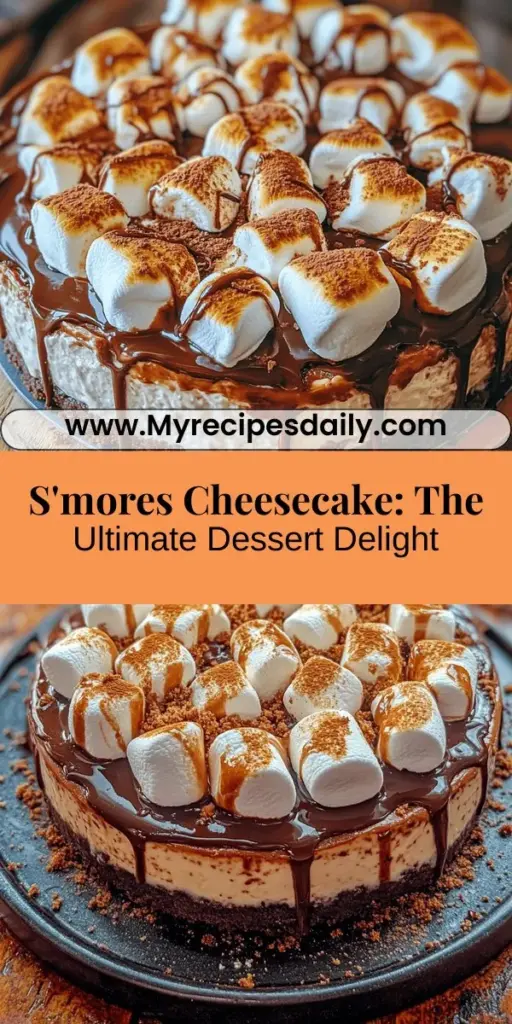 Indulge in a delightful fusion of two classic desserts with the S'mores Cheesecake Extravaganza. This creamy cheesecake captures the nostalgic flavors of S'mores—think crunchy graham crackers, melted chocolate, and gooey marshmallows—all in one decadent slice. Perfect for family gatherings, celebrations, or cozy evenings at home, this dessert promises to impress with its rich flavors and stunning presentation. Dive into this culinary adventure and create sweet memories!
